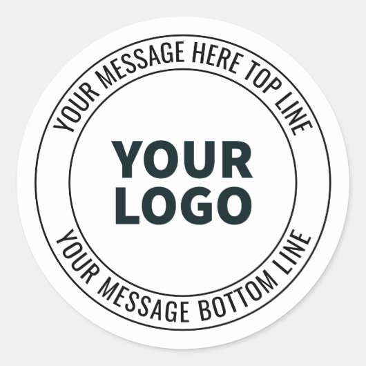 ロゴシンプルまたはイメージで置き換える方法 ラウンドシール (正面)