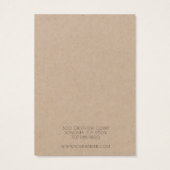 ロゴシンプルジュエリーネックレスクラフトディスプレイカード (裏面)