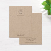 ロゴシンプルジュエリーネックレスクラフトディスプレイカード (デスク)