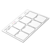 ロゴシンプルテアハ遠くにンド週次プランナー ノートパッド (アングル)