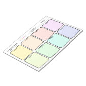 ロゴシンプルテアパステル遠くにズウィークリープランナー ノートパッド (アングル)