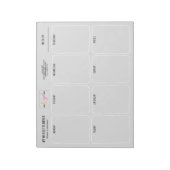 ロゴシンプルティア遠くにライトグレーウィークリープランナー ノートパッド (回転)