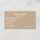 ロゴシンプルテンプレート素朴ミニマルヴィンテージ 名刺 (裏面)