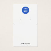 ロゴシンプルネックレスイヤリングディスプレイカードの追加 (正面)