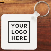 ロゴシンプルバック付きQRコード | キーホルダー (裏面)