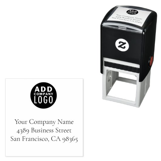 ロゴシンプルビジネスの追加企業の方法 セルフインキングスタンプ (インサイチュ)