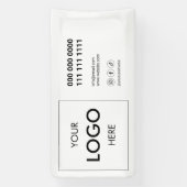 ロゴシンプルプロフェッショナルバナー 横断幕 (縦)