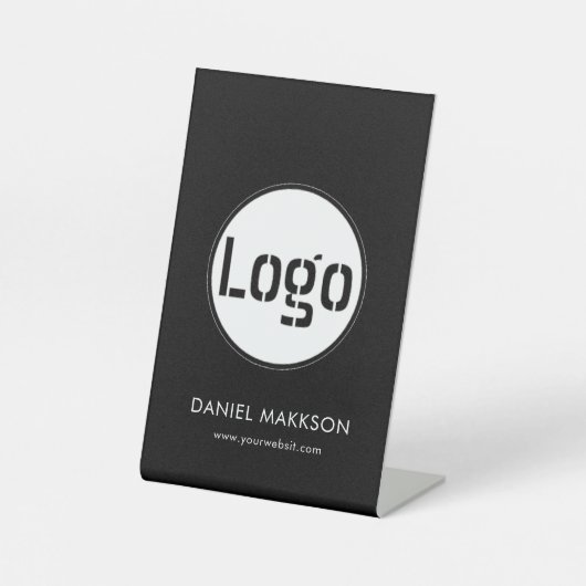 ロゴシンプルプロフェッショナル台座標識 台座サイン (正面)