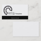 ロゴシンプルメディアフィルムストリップ 名刺 (正面/裏面)