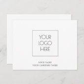 ロゴシンプルメモカード ノートカード (正面/裏面)