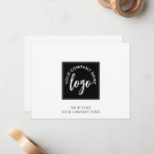 ロゴシンプルメモカード ノートカード (正面/裏面インサイチュ)