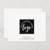 ロゴシンプルメモカード ノートカード (正面/裏面)