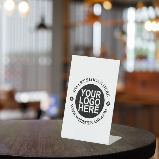 ロゴシンプルモダンプロフェッショナル独自の作成 台座サイン