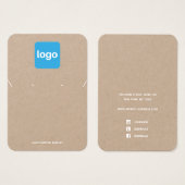 ロゴシンプル付きクラフトイヤリングとネックレスディスプレイの追加 (正面&裏面)