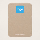 ロゴシンプル付きクラフトイヤリングとネックレスディスプレイの追加 (正面)