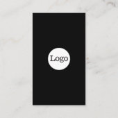 ロゴシンプル付き石板(灰色) 名刺 (裏面)