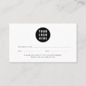 ロゴシンプル会社Vetサービス 予約カード (正面)