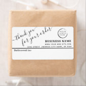 ロゴシンプル感謝していユーザー宛名ラベル ラベル (インサイチュ)