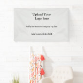 ロゴシンプル文字フォト会社の追加エレガント 横断幕 (インサイチュ)