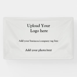 ロゴシンプル文字フォト会社の追加エレガント 横断幕