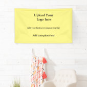 ロゴシンプル文字会社baを追加エレガントする 横断幕 (インサイチュ)