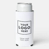 ロゴシンプル文字業 スリム缶クーラー (Seltzer正面)