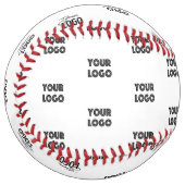 ロゴシンプル繰り返しロゴ |白 ソフトボール (正面左)