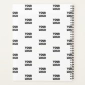 ロゴシンプル繰り返しロゴ |白 プランナー手帳 (裏面)