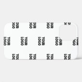 ロゴシンプル繰り返しロゴ |白 Case-Mate iPhoneケース (裏面 (横))