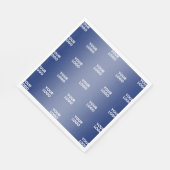 ロゴシンプル繰り返しロゴ |青グラデーション スタンダードランチョンナプキン (角)