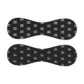 ロゴシンプル繰り返しロゴ |黒 野球ボール (パネル)