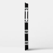 ロゴシンプル繰り返しロゴ |黒 Case-Mate iPhoneケース (裏面 / 左)