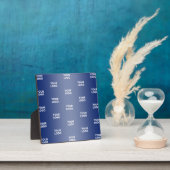 ロゴシンプル繰り返しロゴNavy Blue Gradient フォトプラーク (インサイチュ)