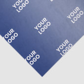ロゴシンプル繰り返しロゴNavy Blue Gradient 薄葉紙 (詳細)