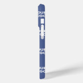 ロゴシンプル繰り返しロゴNavy Blue Gradient Case-Mate iPhoneケース (裏面 / 左)