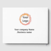 ロゴシンプル金ゴールドwebサイトの追加ソーシャルt ゲストブック (裏面)