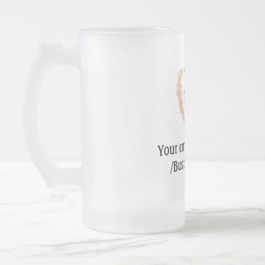 ロゴシンプル金ゴールドwebサイトの追加ソーシャルt フロストグラスビールジョッキ (左)