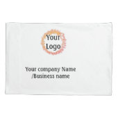 ロゴシンプル金ゴールドwebサイトの追加ソーシャルt 枕カバー (裏面)