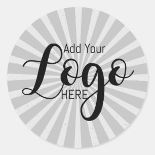 ロゴシール日が差すことシール ラウンドシール