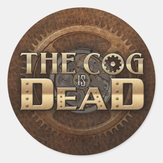 ロゴシール革の背景 ラウンドシール (正面)