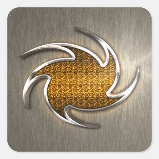 ロゴシール3D効果  スクエアシール