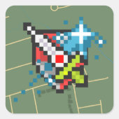 ロゴシール スクエアシール (正面)