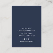 ロゴジュエリーの黒の首飾り    名刺 (裏面)