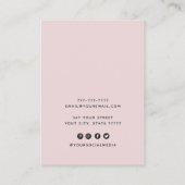 ロゴジュエリーの黒の首飾り    名刺 (裏面)