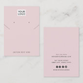 ロゴジュエリーの黒の首飾り    名刺 (正面/裏面)