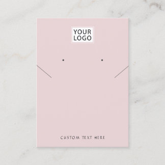 ロゴジュエリーの黒の首飾り    名刺