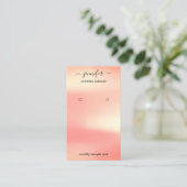 ロゴジュエリーカードソーシャルメディアバラ赤面 名刺 (スタンド正面)