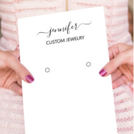 ロゴジュエリーカードソーシャルメディア白黒 名刺