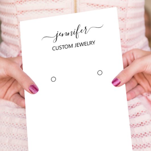 ロゴジュエリーカードソーシャルメディア白黒 名刺