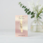 ロゴジュエリーカードソーシャルメディア金ゴールドバラ 名刺 (スタンド正面)